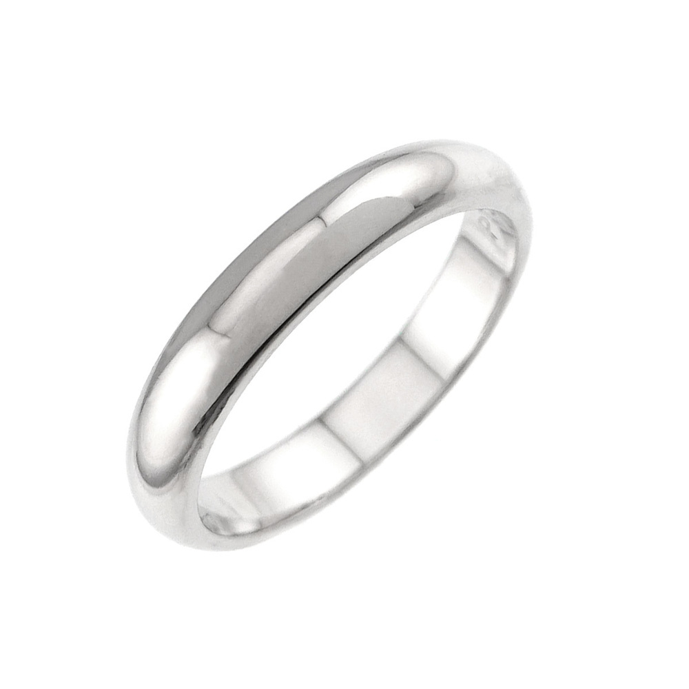 Cartier 1895 Classic #50 Ring, Platinum, 3.5mm width.